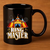 Circus Ringmaster Carnival Crew Party Lovers 11oz C Handle Ceramic Mug