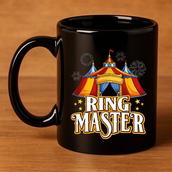 Circus Ringmaster Carnival Crew Party Lovers 11oz C Handle Ceramic Mug