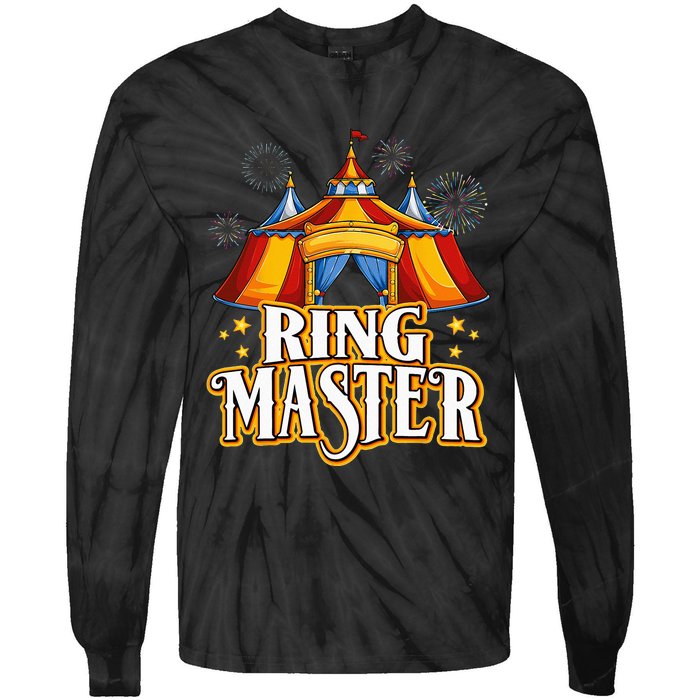 Circus Ringmaster Carnival Crew Party Lovers Tie-Dye Long Sleeve Shirt