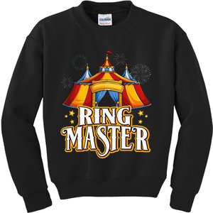 Circus Ringmaster Carnival Crew Party Lovers Kids Sweatshirt