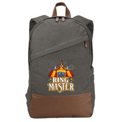Circus Ringmaster Carnival Crew Party Lovers Cotton Canvas Backpack