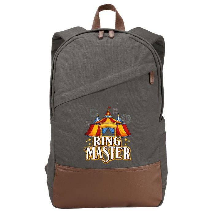 Circus Ringmaster Carnival Crew Party Lovers Cotton Canvas Backpack