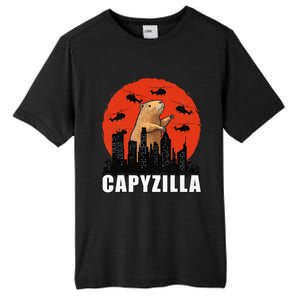 Capybara Retro Capybara Rodent Capyzilla Tall Fusion ChromaSoft Performance T-Shirt