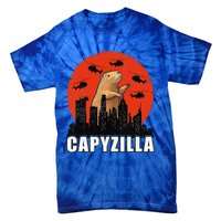 Capybara Retro Capybara Rodent Capyzilla Tie-Dye T-Shirt