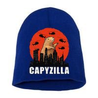 Capybara Retro Capybara Rodent Capyzilla Short Acrylic Beanie