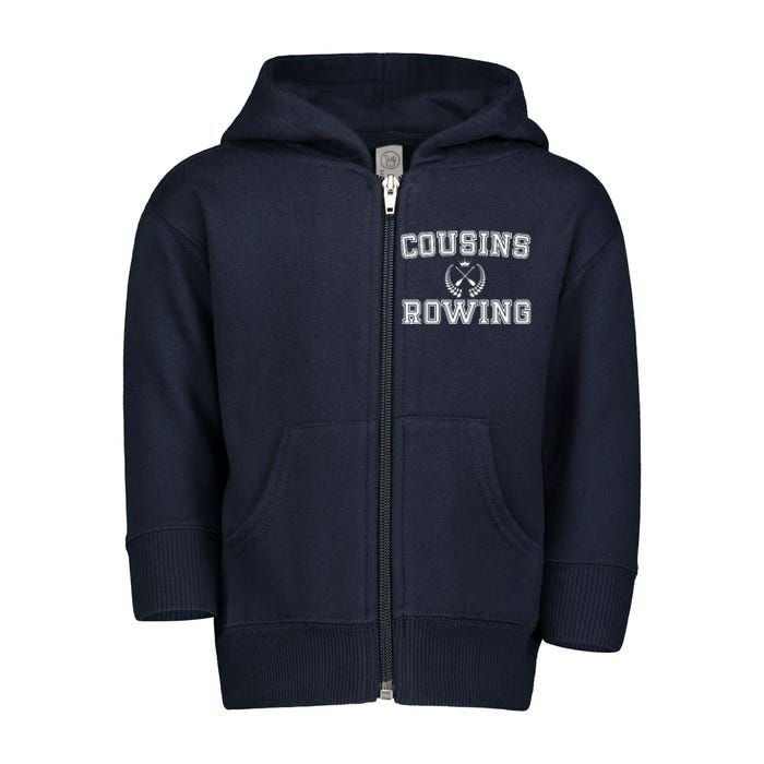 Cousins Rowing Crew Toddler Zip Fleece Hoodie