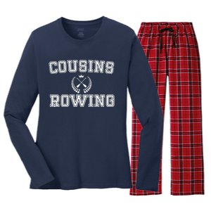 Cousins Rowing Crew Women's Long Sleeve Flannel Pajama Set 