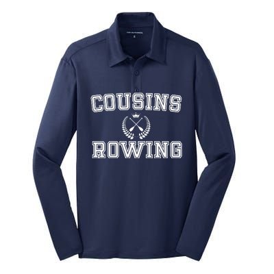 Cousins Rowing Crew Silk Touch Performance Long Sleeve Polo