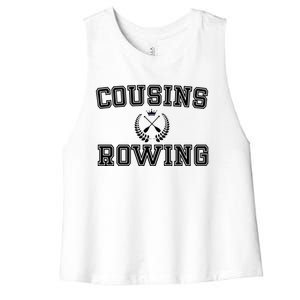 Cousins Rowing Crew Women's Racerback Cropped Tank