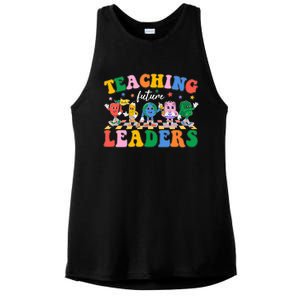 Cute Retro Cartoon Teaching Future Leaders Ladies PosiCharge Tri-Blend Wicking Tank