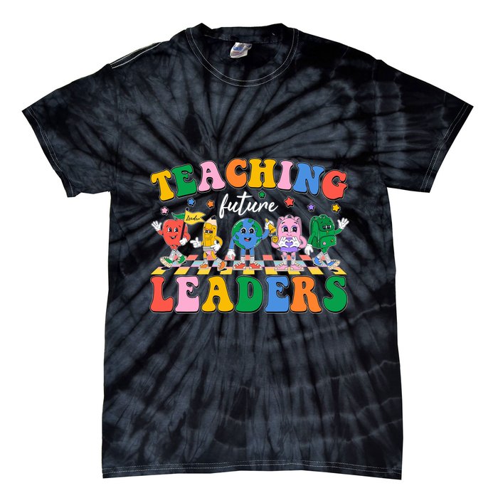 Cute Retro Cartoon Teaching Future Leaders Tie-Dye T-Shirt
