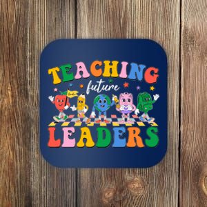 Cute Retro Cartoon Teaching Future Leaders Coaster