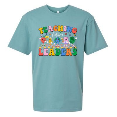 Cute Retro Cartoon Teaching Future Leaders Sueded Cloud Jersey T-Shirt