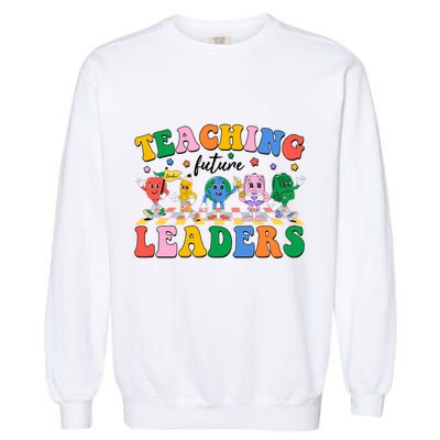 Cute Retro Cartoon Teaching Future Leaders Garment-Dyed Sweatshirt
