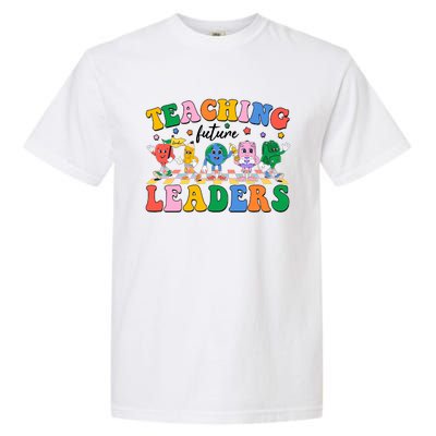 Cute Retro Cartoon Teaching Future Leaders Garment-Dyed Heavyweight T-Shirt