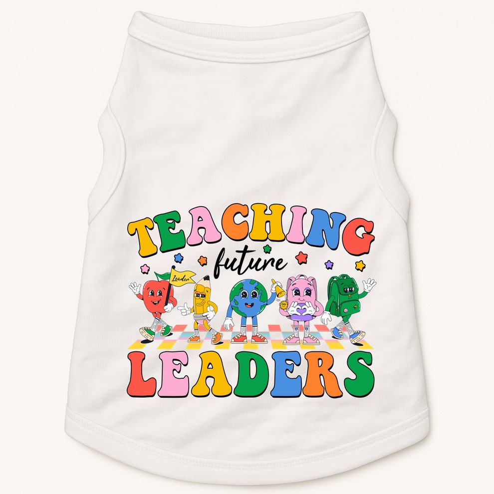 Cute Retro Cartoon Teaching Future Leaders Doggie Tank