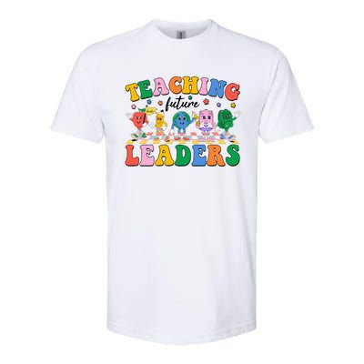 Cute Retro Cartoon Teaching Future Leaders Softstyle CVC T-Shirt