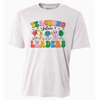 Cute Retro Cartoon Teaching Future Leaders Cooling Performance Crew T-Shirt