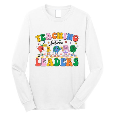Cute Retro Cartoon Teaching Future Leaders Long Sleeve Shirt