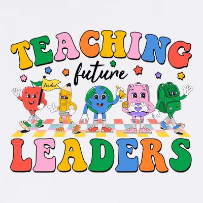 Cute Retro Cartoon Teaching Future Leaders T-Shirt