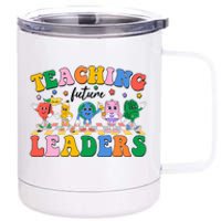 Cute Retro Cartoon Teaching Future Leaders 12 oz Stainless Steel Tumbler Cup