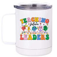 Cute Retro Cartoon Teaching Future Leaders 12 oz Stainless Steel Tumbler Cup