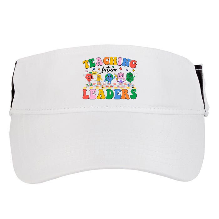 Cute Retro Cartoon Teaching Future Leaders Adult Drive Performance Visor