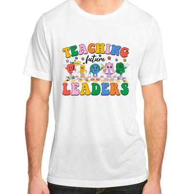 Cute Retro Cartoon Teaching Future Leaders Adult ChromaSoft Performance T-Shirt