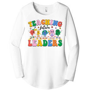 Cute Retro Cartoon Teaching Future Leaders Women's Perfect Tri Tunic Long Sleeve Shirt