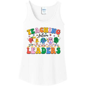 Cute Retro Cartoon Teaching Future Leaders Ladies Essential Tank