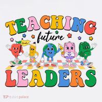 Cute Retro Cartoon Teaching Future Leaders Flatbill Hat