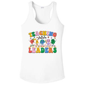 Cute Retro Cartoon Teaching Future Leaders Ladies PosiCharge Competitor Racerback Tank