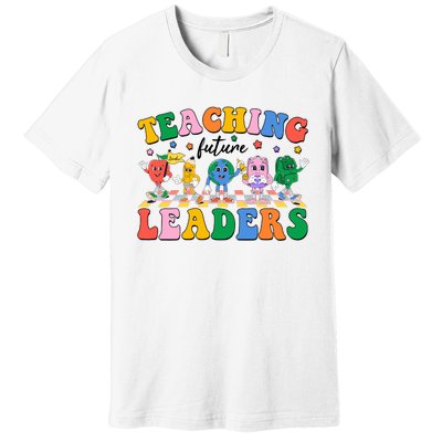 Cute Retro Cartoon Teaching Future Leaders Premium T-Shirt