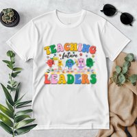 Cute Retro Cartoon Teaching Future Leaders Premium T-Shirt