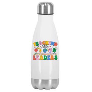 Cute Retro Cartoon Teaching Future Leaders Stainless Steel Insulated Water Bottle