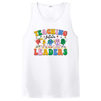 Cute Retro Cartoon Teaching Future Leaders PosiCharge Competitor Tank