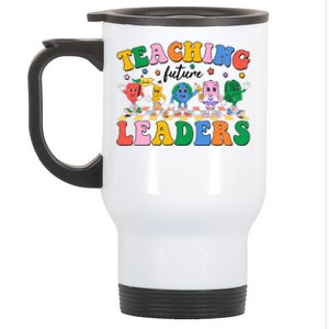 Cute Retro Cartoon Teaching Future Leaders Stainless Steel Travel Mug