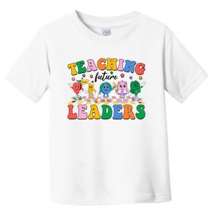 Cute Retro Cartoon Teaching Future Leaders Toddler T-Shirt