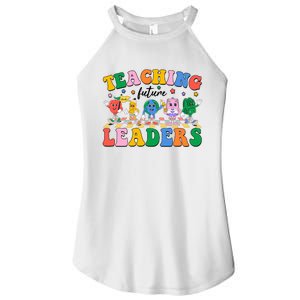 Cute Retro Cartoon Teaching Future Leaders Women's Perfect Tri Rocker Tank