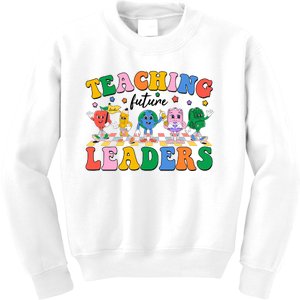 Cute Retro Cartoon Teaching Future Leaders Kids Sweatshirt