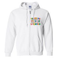 Cute Retro Cartoon Teaching Future Leaders Full Zip Hoodie