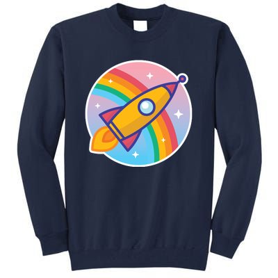 Cartoon Rocket Tall Sweatshirt