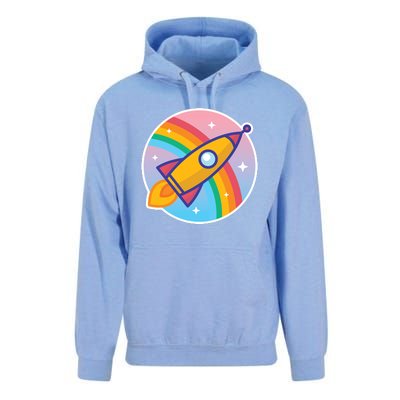 Cartoon Rocket Unisex Surf Hoodie