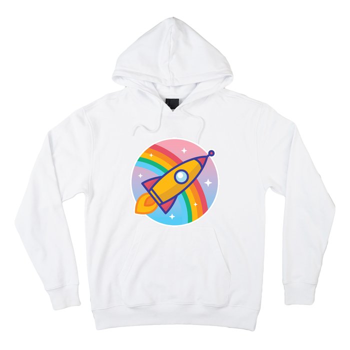 Cartoon Rocket Hoodie