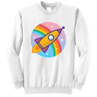 Cartoon Rocket Sweatshirt