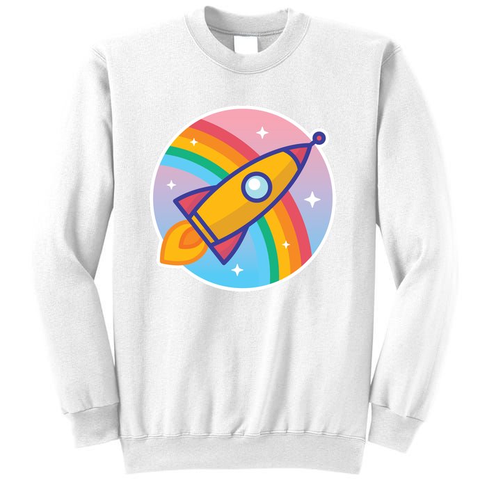 Cartoon Rocket Sweatshirt