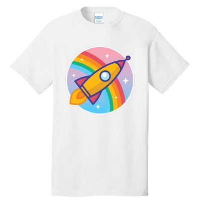 Cartoon Rocket Tall T-Shirt