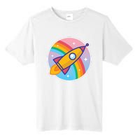 Cartoon Rocket Tall Fusion ChromaSoft Performance T-Shirt