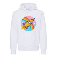 Cartoon Rocket Premium Hoodie