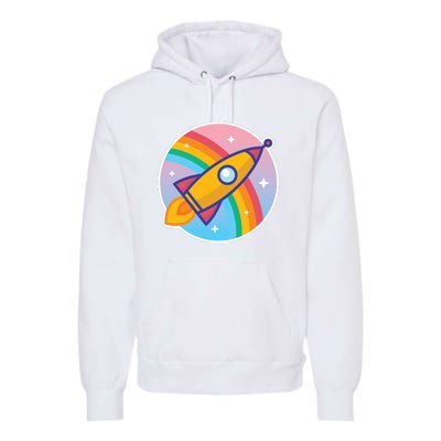 Cartoon Rocket Premium Hoodie